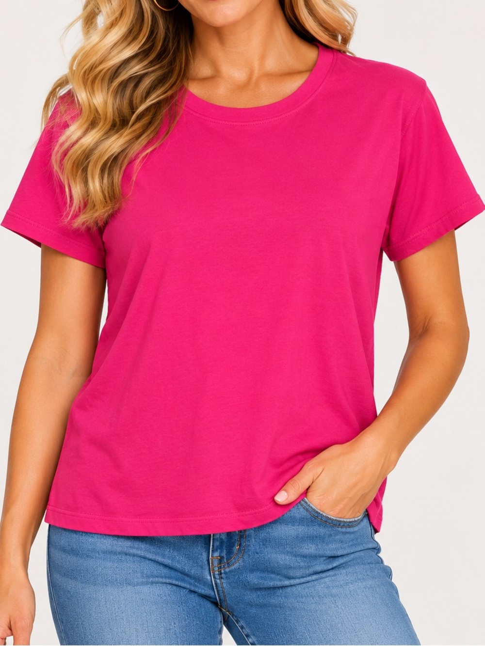 Land's End Relaxed Fit Pink T-Shirt